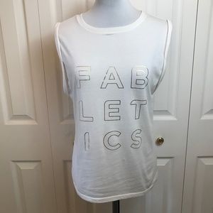 Fabletics Roll Sleeve Work Out Athletic Top sz XS